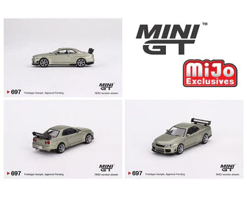 Mini GT 1:64 Nissan GT-R (R34) Tommykaira R-z Millenium Jade #697